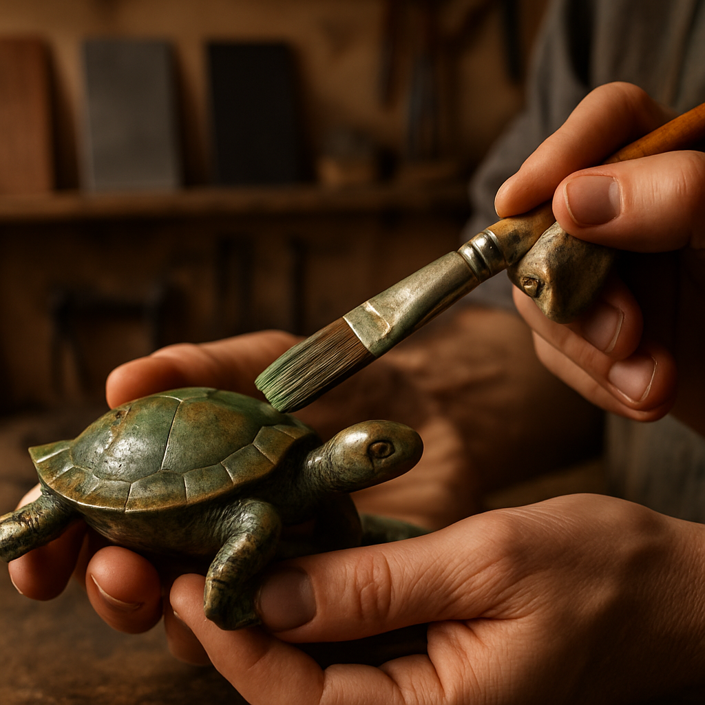 Patinierung und Oberflächenbehandlung – Schildkröten SFB